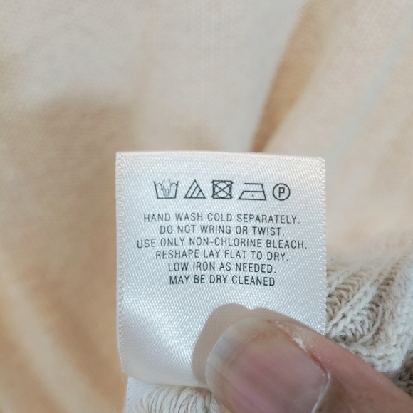 Moth Anthropologie Round Neck Long Sleeves Tunic Sweater Sz L Minimalist Popover - Picture 10 of 12